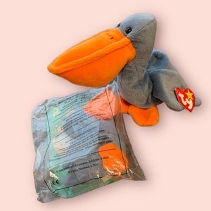 1996 Scoop the Pelican Retired RARE Ty Beanie Baby MINT; 1998 McDonald’s Toy 8
